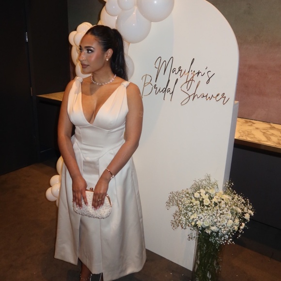 House of CB Dresses & Skirts - House of CB Vintage Cream Satin Dress